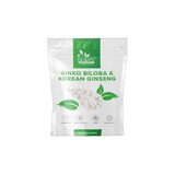 Raw Powders Ginkgo Biloba 3000mg si Korean Ginseng 1000mg 90 Capsule